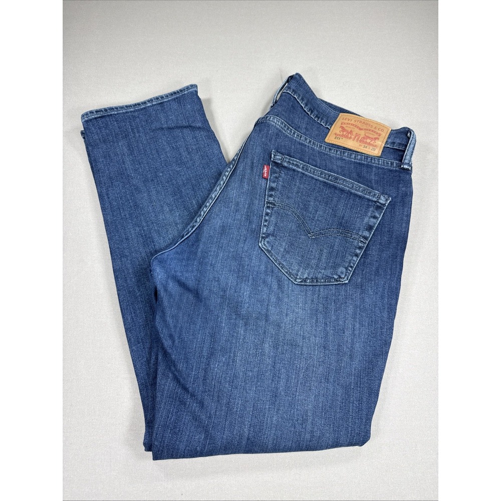 Levi's 511 Jeans Mens 36X29 Blue Denim Slim Fit Medium Wash